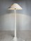 Mid-Century French Alabaster Floor Lamp with Bouclé Shade, 1950s 9