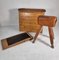 Wooden & Leather Gymnastic Box with Jumping Hill and Gymnastic Hourse, 1930s, Set of 3 4