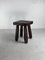 Brutalist Oak Chunky Stool, Netherlands, 1950s, Image 2