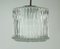 Bubble Glass Pendant Light in Clear Glass and Chrome from Limburg, 1960s 1