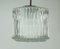 Bubble Glass Pendant Light in Clear Glass and Chrome from Limburg, 1960s, Image 1
