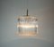 Bubble Glass Pendant Light in Clear Glass and Chrome from Limburg, 1960s 7