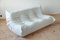 Togo 3-Seater Sofa in White Leather by Michel Ducaroy for Ligne Roset 1