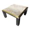 Mid-Century Iron Side Table with Marble Top, 1960s, Image 1