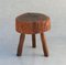 Late 20th Century Natural Live Edge Tree Slab Tripod Table, France 4