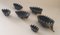 Stackable Hedgehog Ashtrays by Walter Bosse for Hertha Baller, 1950s, Set of 6, Image 1