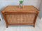 Vintage Bohemian Rattan Trunk Wicker Bamboo Ottoman, 1970s 3