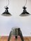 Small Factory Ceiling Lamps from VEB, GDR, 1950s, Set of 2, Image 9