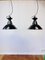 Small Factory Ceiling Lamps from VEB, GDR, 1950s, Set of 2 2