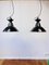 Small Factory Ceiling Lamps from VEB, GDR, 1950s, Set of 2, Image 2