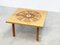 Tavolino da caffè fatto a mano in legno intarsiato, anni '70, Immagine 2