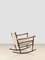 Rocking Chair en Cuir par Joaquim Tenreiro 2