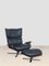 Black Paulistana Lounge Chair & Ottoman, Set of 2 1