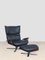 Black Paulistana Lounge Chair & Ottoman, Set of 2, Image 1