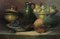 Georges Duval, Fruit Still Life and Green Pitcher, Oil on Canvas 1