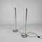 Italian Steel Tube Floor Lamps attributed to Eileen Gray for Alivar, 1970s, Set of 2 1