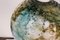 Lámpara colgante de cristal de Murano en verde y azul, años 70, Imagen 2