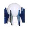 Space Age Table Lamp in Opaque Glass 2