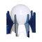 Space Age Table Lamp in Opaque Glass, Image 2