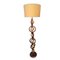 Spanische Mid-Century Holz Stehlampe 4