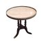19th Century Round Auxiliar Table with Marble Top and Bronze Edges, Spain 2