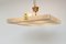 Large Mid-Century Square Recessed Lamp in Acrylic Glass and Brass, 1960s 5