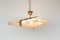 Large Mid-Century Square Recessed Lamp in Acrylic Glass and Brass, 1960s, Image 11