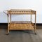 Bamboo & Rattan Serving Bar Cart Trolley by Franco Albini, Italy, 1960s 1