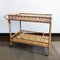 Bamboo & Rattan Serving Bar Cart Trolley by Franco Albini, Italy, 1960s 2
