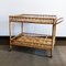 Bamboo & Rattan Serving Bar Cart Trolley by Franco Albini, Italy, 1960s 3