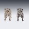 20th Century Edwardian Silver Dog Shaped Salts, London, 1908, Set of 2 5