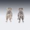 20th Century Edwardian Silver Dog Shaped Salts, London, 1908, Set of 2 3