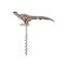 20th Century Silver Corkscrew in the Shape of Pheasant, England, 1991, Image 1