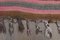 Alfombra de pasillo Herki Oushak en rosa, años 60, Imagen 9