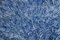 Alfombra Kilim azul hecha a mano de lana, 1960, Imagen 7