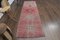 Turkish Pink Runner Decor Rug, 1960s 1