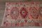 Turkish Colorful Runner Rug in Orange, Pink & Red, 1960s, Image 4