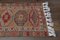 Turkish Colorful Runner Rug in Orange, Pink & Red, 1960s, Image 9