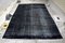 Large Vintage Black Wool Faded Rug, 1960s 1