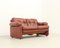 Coronado 2-Sitzer Sofa aus Cognacfarbenem Leder von Tobia Scarpa, 1969 2