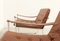 Safari Style Armchairs with Leather Strap Armrests, 1960s, Set of 2 5