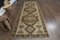 Bohemian Beige Brown Wool Runner Rug, 1960s 1