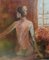 Sylvie De Franqueville, nudo femminile da dietro, 1990, pittura a olio originale su tela, Immagine 1