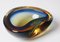 Blue Amber-Colored Murano Glass Bowl, 1950s 8