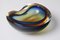 Blue Amber-Colored Murano Glass Bowl, 1950s 3