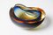 Blue Amber-Colored Murano Glass Bowl, 1950s 2