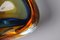 Blue Amber-Colored Murano Glass Bowl, 1950s 5