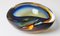 Blue Amber-Colored Murano Glass Bowl, 1950s 9