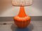 Large Vintage Floor Lamp in Orange Ceramic, 1970s 3