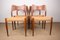 Danish Teak and Rope Chairs by Arne Hovmand Olsen for Mogens Kold, 1960s, Set of 4, Image 1